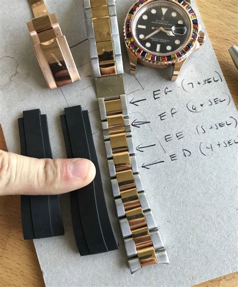 Rolex oysterflex strap size